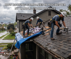 How Roofing Companies in Rochester NY Handle Storm Damage